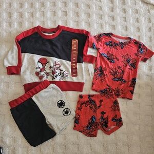 NEW Spidey & Amazing Friends Outfit &  Used Spider-Man Bamboo 18 Months